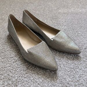 Stuart Weitzman Metallic Flats